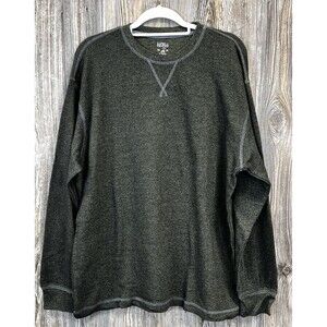 Red Head Brand Co. Green‎ Henley Pullover Thermal Shirt Size XL Style #AAFL1613